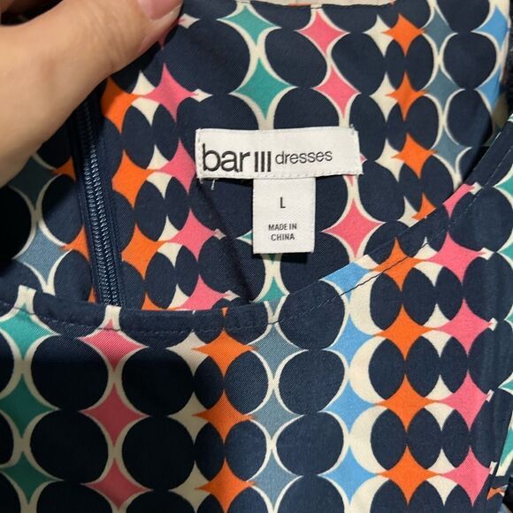 BAR III Womens Printed Cut-Out Shift Dress - Picture 6 of 8